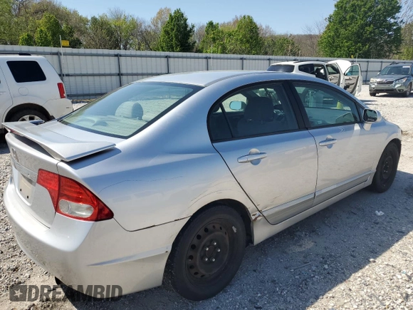2010 Honda Civic LX with VIN 19XFA1F51AE016877, listed as a Copart auction lot 52275475 with 217,152 mi miles and Salvage Title. Bid and sale history available at DreamBid. Image 3.
