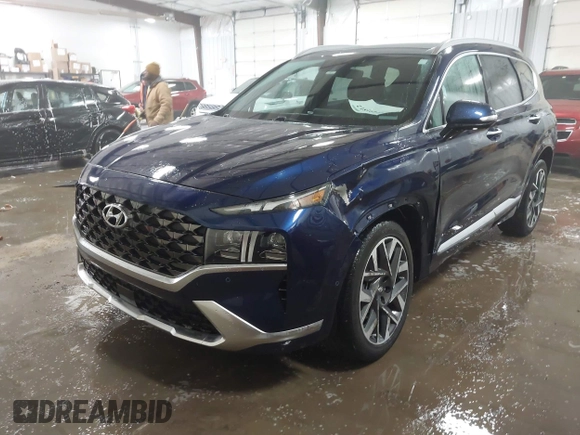 2022 Hyundai Santa Fe Calligraphy with VIN 5NMS54AL4NH440644, listed as a IAAI auction lot 41491812 with 29,671 mi miles. Bid and sale history available at carsss.com. Image 17.