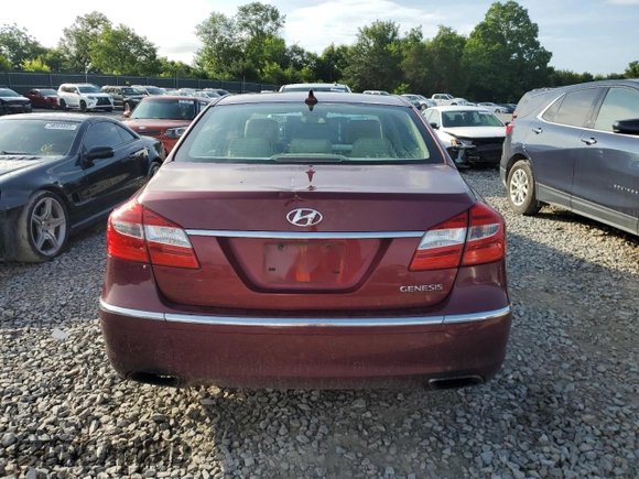 2013 Hyundai Genesis 3.8L z VIN KMHGC4DDXDU209542, wystawiony jako Copart lot #60845625 z przebiegiem 224 186 mil mil oraz Szkoda całkowita • Salvage title. Historia ofert i sprzedaży dostępna na DreamBid. Obrazek 6.