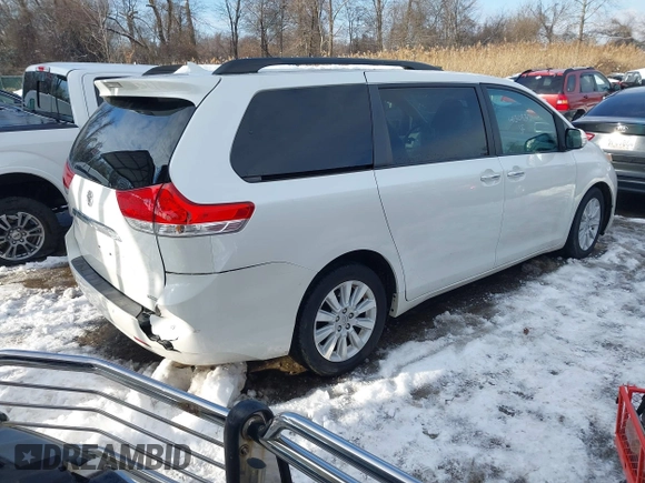 2013 Toyota Sienna XLE AAS with VIN 5TDYK3DC9DS380445, listed as a IAAI auction lot 41308312 with 174,325 mi miles and . Bid and sale history available at DreamBid. Image 4.
