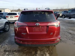 2018 Toyota RAV4 LE with VIN 2T3BFREVXJW821118, listed as a Copart auction lot 46302585 with Not Provided miles and Salvage Title. Bid and sale history available at DreamBid. Image 6.