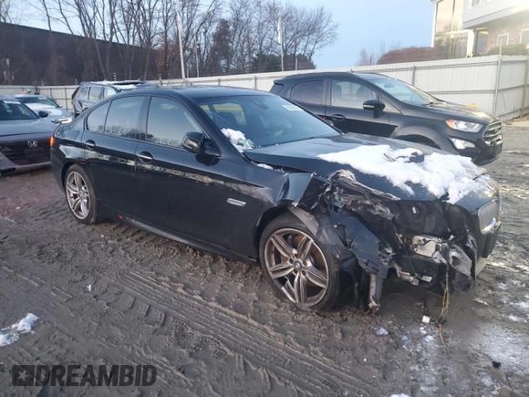 2016 BMW 5 Series 550i xDrive with VIN WBAKP9C52GD981190, listed as a Copart auction lot 85248244 with 90,962 mi miles and Salvage title. Bid and sale history available at DreamBid. Image 4.