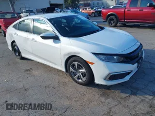 2019 Honda Civic Sedan LX with VIN 2HGFC2F67KH506515, listed as a IAAI auction lot 41755585 with 87,528 mi miles. Bid and sale history available at carsss.com. Image 1.