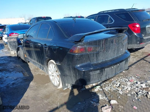 2009 Mitsubishi Lancer GTS with VIN JA3AU86W89U014025, listed as a IAAI auction lot 41748245 with 106596 miles. Bid and sale history available at carsss.com. Image 3.