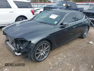 2022 Genesis G70 2.0T with VIN KMTG34TA4NU089672, listed as a IAAI auction lot 41337746 with 30,200 mi miles. Bid and sale history available at carsss.com. Image 18.