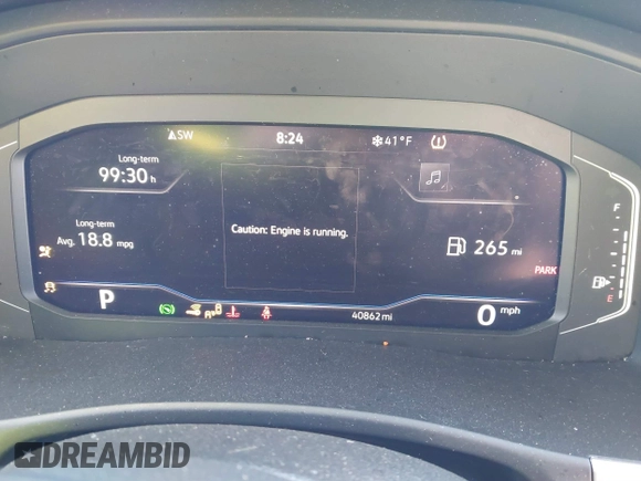2023 Volkswagen Atlas SE with VIN 1V2JR2CA1PC532665, listed as a IAAI auction lot 41698530 with 40,862 mi miles and . Bid and sale history available at DreamBid. Image 7.
