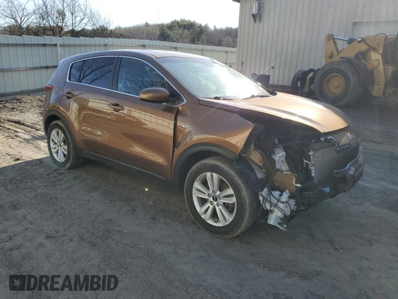 2018 Kia Sportage LX with VIN KNDPMCAC0J7447496, listed as a Copart auction lot 49890975 with 76,702 mi miles and Salvage Title. Bid and sale history available at carsss.com. Image 4.