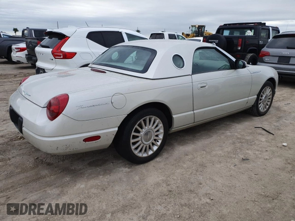 2005 Ford Thunderbird 50th Anniversary with VIN 1FAHP69A95Y108872, listed as a Copart auction lot 75413814 with Not Provided miles and Salvage Title. Bid and sale history available at DreamBid. Image 3.