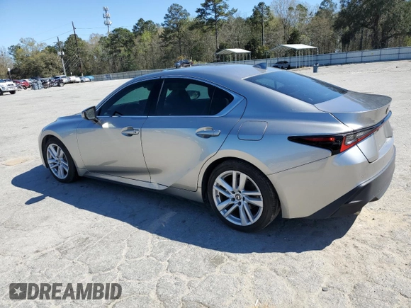 2021 Lexus IS with VIN JTHCA1D22M5114522, listed as a Copart auction lot 50069565 with 44,473 mi miles and Salvage Title. Bid and sale history available at carsss.com. Image 2.