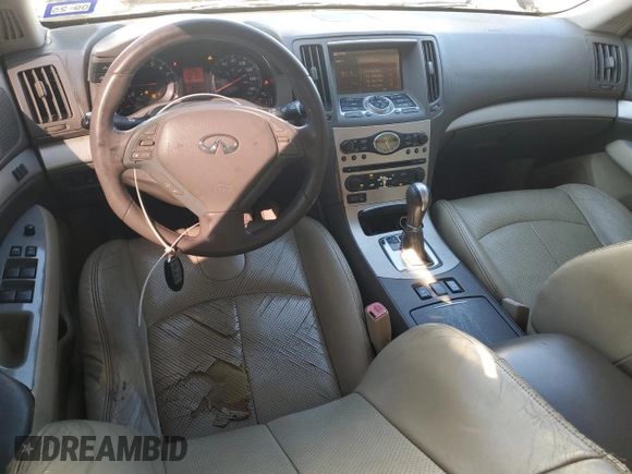2008 Infiniti G35 with VIN JNKBV61E68M200701, listed as a Copart auction lot 83180054 with 193,642 mi miles and Salvage Title. Bid and sale history available at DreamBid. Image 8.