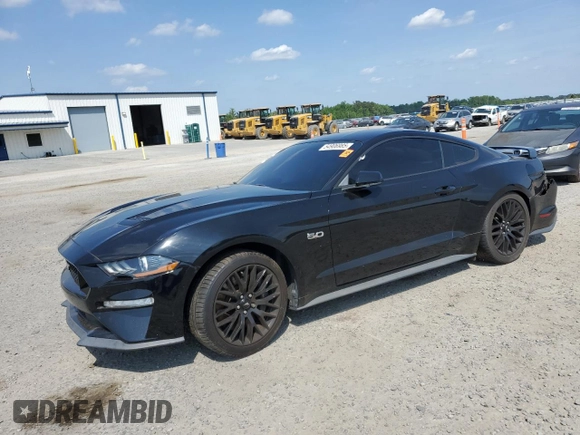 2018 Ford Mustang GT with VIN 1FA6P8CF5J5164892, listed as a Copart auction lot 54906985 with 60,632 mi miles and Salvage title. Bid and sale history available at DreamBid. Image 1.