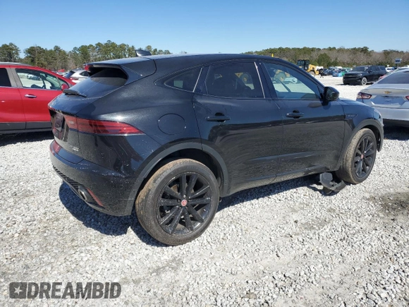 2020 Jaguar E-Pace R-Dynamic SE with VIN SADFL2GX1L1Z79952, listed as a Copart auction lot 46471935 with 50,697 mi miles and Salvage Title. Bid and sale history available at DreamBid. Image 3.