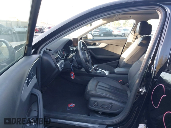 2017 Audi A4 Premium with VIN WAUGNAF42HN011030, listed as a IAAI auction lot 42674588 with 62,802 mi miles and . Bid and sale history available at DreamBid. Image 5.