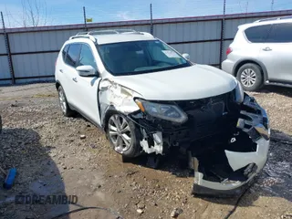 2016 Nissan Rogue SV with VIN KNMAT2MV6GP648053, listed as a IAAI auction lot 41536017 with 127,951 mi miles. Bid and sale history available at carsss.com. Image 1.