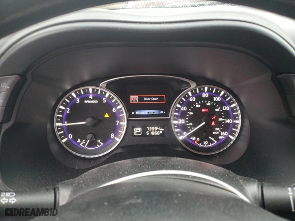 2013 Infiniti JX35 with VIN 5N1AL0MM2DC351663, listed as a Copart auction lot 72913334 with 73,994 mi miles and Salvage Title. Bid and sale history available at carsss.com. Image 9.