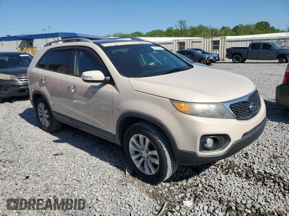2011 Kia Sorento EX with VIN 5XYKU4A29BG116105, listed as a Copart auction lot 52570045 with 268,549 mi miles and Salvage Title. Bid and sale history available at carsss.com. Image 4.