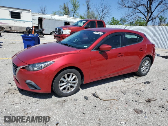 2016 Mazda 3 i Sport with VIN 3MZBM1K76GM267614, listed as a Copart auction lot 52087945 with 172,683 mi miles and Salvage Title. Bid and sale history available at DreamBid. Image 1.
