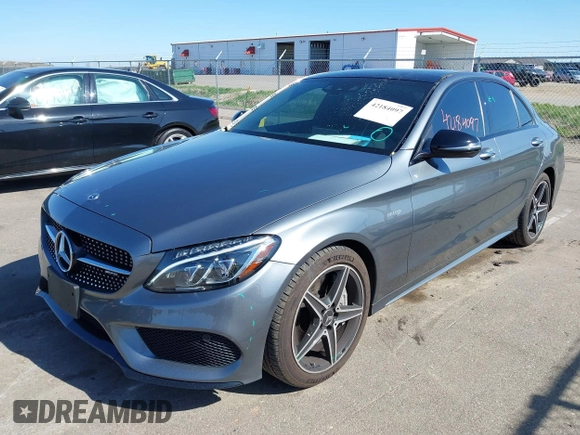 2018 Mercedes-Benz C 43 AMG with VIN 55SWF6EBXJU265001, listed as a IAAI auction lot 42184097 with 50,800 mi miles and . Bid and sale history available at DreamBid. Image 2.