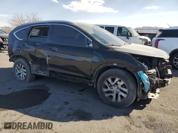 2015 Honda CR-V EX-L with VIN 5J6RM4H77FL085568, listed as a Copart auction lot 43617255 with 216,492 mi miles and Salvage Title. Bid and sale history available at carsss.com. Image 4.