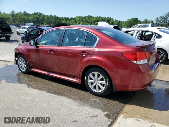 2010 Subaru Legacy Premium with VIN 4S3BMBE62A3224991, listed as a Copart auction lot 62107375 with 127,165 mi miles and Salvage title. Bid and sale history available at DreamBid. Image 2.