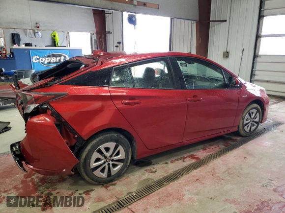 2017 Toyota Prius Two with VIN JTDKBRFU5H3567123, listed as a Copart auction lot 54506675 with 49,595 mi miles and Salvage Title. Bid and sale history available at carsss.com. Image 3.