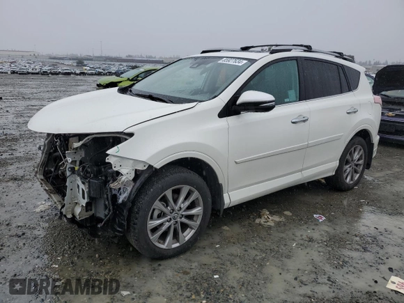 2017 Toyota RAV4 Limited with VIN 2T3YFREV2HW315576, listed as a Copart auction lot 85927634 with 126,617 mi miles and Salvage Title. Bid and sale history available at DreamBid. Image 1.