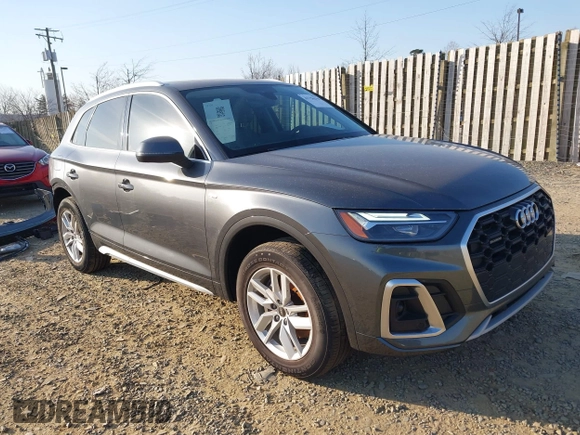 2022 Audi Q5 S line Premium z VIN WA1GAAFY0N2140330, wystawiony jako IAAI lot #41756318 z przebiegiem 39 165 mil mil oraz . Historia ofert i sprzedaży dostępna na DreamBid. Obrazek 1.