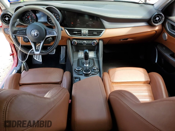 2018 Alfa Romeo Giulia Ti Sport with VIN ZARFAECN7J7589588, listed as a Copart auction lot 48062563 with 65,303 mi miles. Bid and sale history available at carsss.com. Image 8.