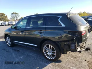 2013 Infiniti JX35 with VIN 5N1AL0MN2DC301547, listed as a Copart auction lot 75931014 with 134,695 mi miles and Salvage Title. Bid and sale history available at carsss.com. Image 2.