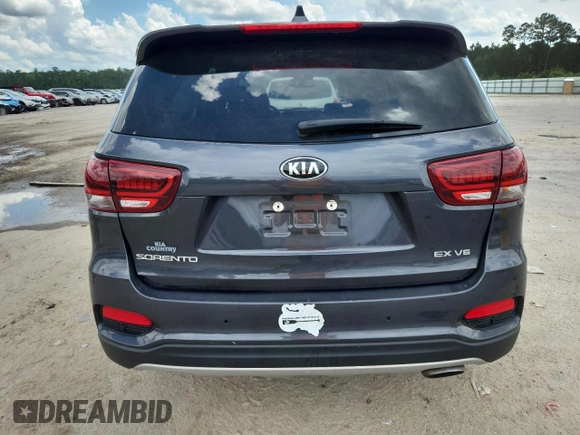 2019 Kia Sorento EX with VIN 5XYPH4A52KG461755, listed as a Copart auction lot 60148425 with 89,802 mi miles and Salvage title. Bid and sale history available at DreamBid. Image 6.