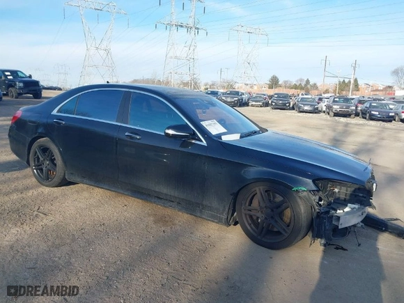 2015 Mercedes-Benz S-Class S 550 with VIN WDDUG8FB9FA113796, listed as a IAAI auction lot 41617393 with 132,884 mi miles. Bid and sale history available at carsss.com. Image 1.