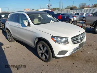 2017 Mercedes-Benz GLC with VIN WDC0G4JB8HF185341, listed as a IAAI auction lot 41804808 with 52,952 mi miles. Bid and sale history available at carsss.com. Image 1.