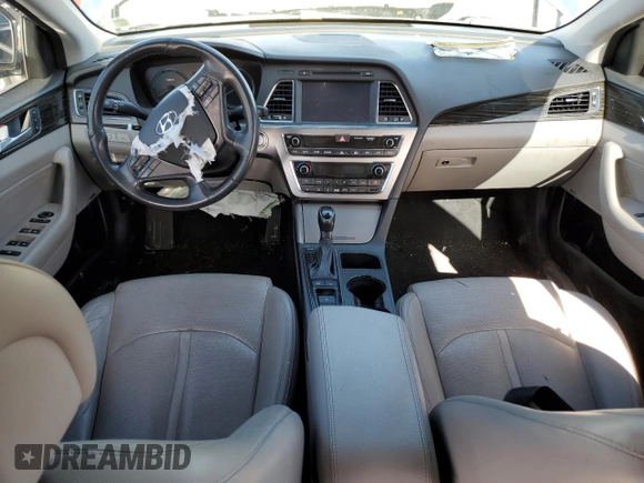 2016 Hyundai Sonata Hybrid Limited with VIN KMHE34L12GA009758, listed as a Copart auction lot 43332453 with 0 mi miles. Bid and sale history available at carsss.com. Image 8.