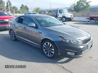 2015 Kia Optima SXL Turbo with VIN 5XXGR4A64FG458369, listed as a IAAI auction lot 42054396 with 143,750 mi miles and . Bid and sale history available at DreamBid. Image 1.