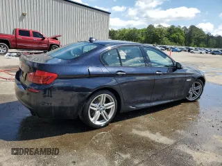 2014 BMW 5 Series 535i with VIN WBA5B1C57ED479494, listed as a Copart auction lot 51990735 with 86,978 mi miles and Salvage Title. Bid and sale history available at DreamBid. Image 3.