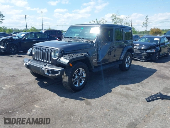 2022 Jeep Wrangler Unlimited Sahara with VIN 1C4HJXEN2NW194502, listed as a IAAI auction lot 42002455 with 34,861 mi miles and . Bid and sale history available at DreamBid. Image 17.