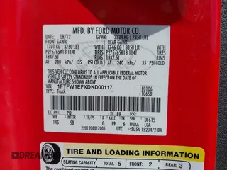 2013 Ford F-150 XL with VIN 1FTFW1EFXDKD00117, listed as a IAAI auction lot 42129595 with 329,104 mi miles and . Bid and sale history available at DreamBid. Image 9.
