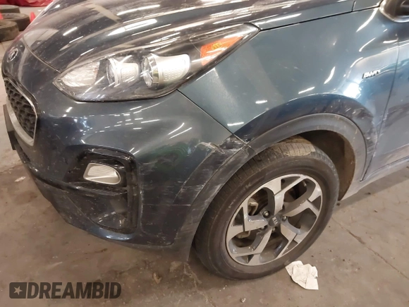 2021 Kia Sportage LX with VIN KNDPMCAC6M7913730, listed as a IAAI auction lot 41644714 with 89,191 mi miles and . Bid and sale history available at carsss.com. Image 21.