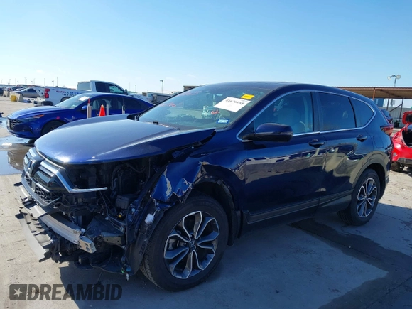 2020 Honda CR-V EX with VIN 2HKRW2H56LH647348, listed as a IAAI auction lot 41676165 with 34,212 mi miles. Bid and sale history available at carsss.com. Image 21.