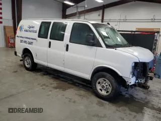 2020 GMC Savana Cargo Van with VIN 1GTW7AFG0L1217675, listed as a Copart auction lot 78230534 with 91,543 mi miles and Salvage Title. Bid and sale history available at carsss.com. Image 4.