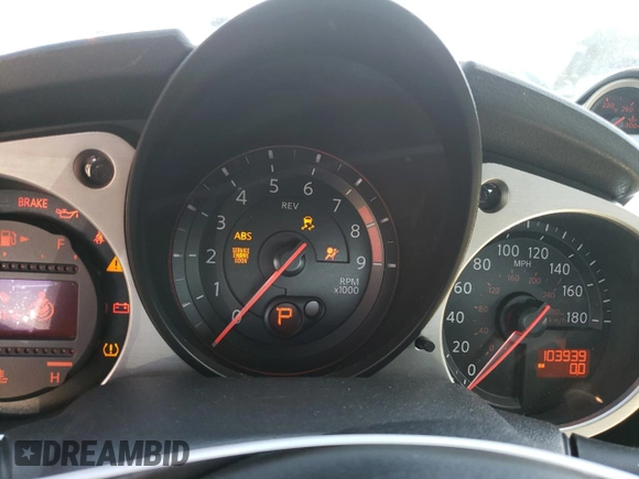 2013 Nissan 370Z with VIN JN1AZ4EH4DM384057, listed as a Copart auction lot 73185154 with 103,939 mi miles and Clean Title. Bid and sale history available at carsss.com. Image 9.