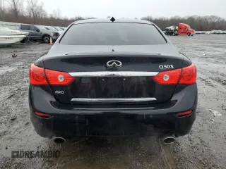 2017 Infiniti Q50 Premium with VIN JN1EV7AR2HM841483, listed as a Copart auction lot 49384005 with 87,181 mi miles and Salvage Title. Bid and sale history available at DreamBid. Image 6.