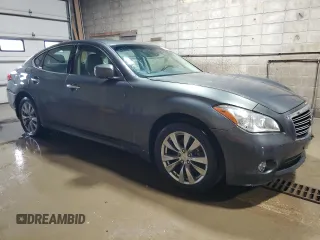 2013 Infiniti M with VIN JN1BY1ARXDM603916, listed as a Copart auction lot 61070355 with 166,630 mi miles and Clean title. Bid and sale history available at DreamBid. Image 4.