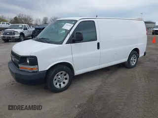 2014 Chevrolet Express Cargo Van with VIN 1GCSGAFX1E1118221, listed as a IAAI auction lot 41832544 with 310,914 mi miles. Bid and sale history available at carsss.com. Image 2.