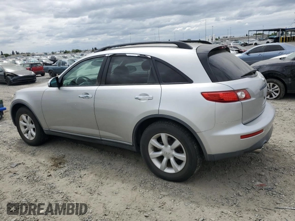 2005 Infiniti FX35 with VIN JNRAS08W95X213518, listed as a Copart auction lot 54703865 with 164,964 mi miles and Clean Title. Bid and sale history available at carsss.com. Image 2.