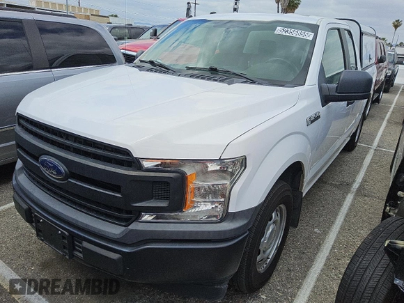2018 Ford F-150 XL with VIN 1FTEX1CB9JKE94871, listed as a Copart auction lot 52356855 with 110,046 mi miles and Clean Title. Bid and sale history available at carsss.com. Image 1.