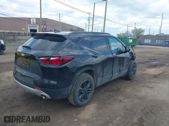 2022 Chevrolet Blazer LT with VIN 3GNKBHR47NS136060, listed as a IAAI auction lot 42181642 with Not provided miles and . Bid and sale history available at DreamBid. Image 4.