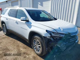 2023 Chevrolet Traverse LT Cloth with VIN 1GNERGKW7PJ130407, listed as a IAAI auction lot 41453103 with 62,946 mi miles. Bid and sale history available at carsss.com. Image 1.