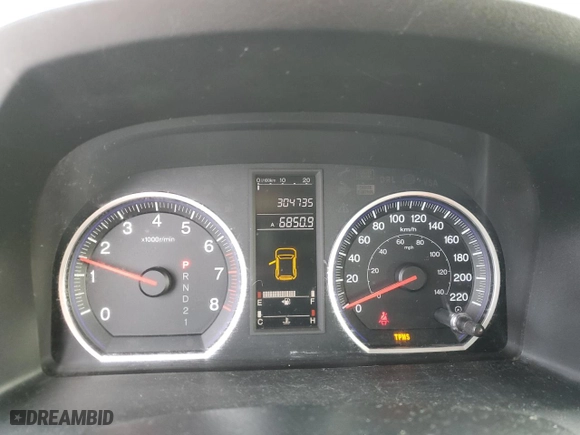 2007 Honda CR-V LX with VIN 5J6RE48307L811881, listed as a Copart auction lot 42720495 with 304,735 mi miles and Salvage Title. Bid and sale history available at carsss.com. Image 9.
