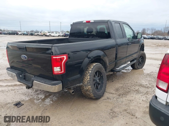 2017 Ford F-150 XL with VIN 1FTEX1E87HFB37824, listed as a IAAI auction lot 41222852 with 86,257 mi miles. Bid and sale history available at carsss.com. Image 4.